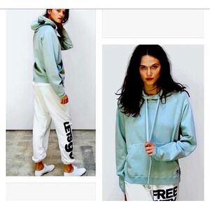 Freecity superfluff baby‎ blue hoodie